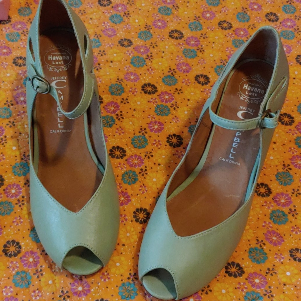 Jeffrey Campbell Regina Sandals - Green 8/8.5